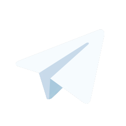 White Telegram logo